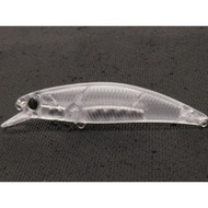 wLure 6.5cm 3.3g Sinking Minnow Unpainted Transparent Jerkbait Blank Lure Customize Painting UPM777