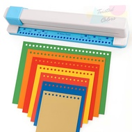30 Holes Paper Puncher Hand Push Binding Punch For Paper A4/B5/A5/B6/A6/B7/A7 DIY Notebook Scrapbook