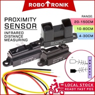 Infrared Distance Measure Sensor SHARP GP2Y0A21 @10-80cm / GP0A41 @4-30 / GP2Y0A02 @20-150 Arduino