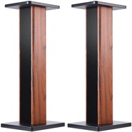 Speaker Stands Wood Grain Universal Floor Speaker Stands 24 Inch Floor Stand Mount Heavy Duty Surrou