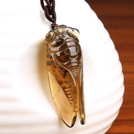 Imitation Tea Crystal Knows Cicada Jade Cicada Pendant Ice Seed Know Sweater Chain Trendy Men Women 