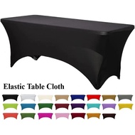 High Stretch Wedding Hotel Banquet Birthday Table Cover for 4ft 5ft 6ft 8ft Folding Table Cocktail T