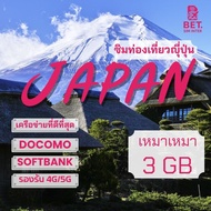 Japan Sim ซิมญี่ปุ่น Softbank/Docomo 4G/5G เน็ตเต็มสปีด