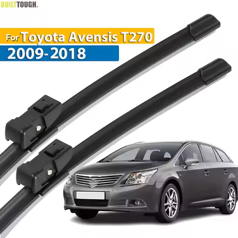 Pair of Wiper Front Wiper Blades For Toyota Avensis MK3 T27 T270 2009 - 2018 Windshield Windscreen F