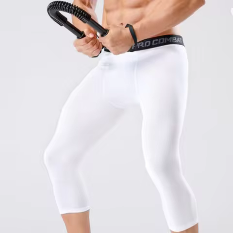 Autumn winter Keep warm Men's football and basketball leggings, high elasticity training, sports fit