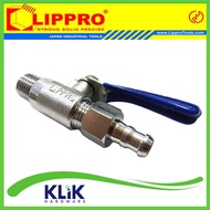 Lippro Kran Angin Kompresor 1/4 Inch - Air  Kuningan