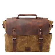 Single Retro Match Retro Crossbody European American Shoulder Male Horse Leather Bag Handbag Crazy A