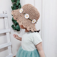 Baby Beach Hat with Chrysanthemum String