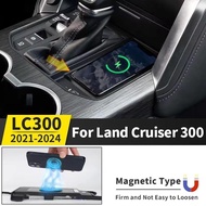 For Toyota Land Cruiser 300 2021-2024 Central Control Magnetic Fast Charging Wireless Charger Lc300 