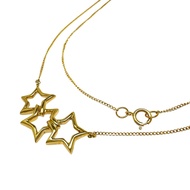 สร้อยคอ TIFFANY&Co./Tiffany Triple Star ทองคำ 18YG น้ำหนัก 3.6 กรัม ความยาว 45.5 ซม. สำหรับผู้หญิง [