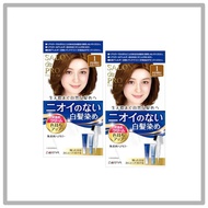 Salon de Pro Fragrance-Free Hair Dye Quick Color Cream 4E Elegant Brown [Quasi-Drug] Set of 2