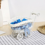 Mini Flower Basket Stroller Toy For Kids - Multifunctional Pretend Play Cart With Smooth Wheels T4q7