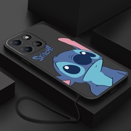 Honor X6C X8C X5C Plus Cute Monster Stitch Casing Matte Liquid Silicon Back TPU Soft Case Cover