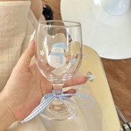 Glass Champagne Red Wine Glass 300ml Goblet Breakfast Juice Glass