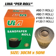ULA Sand Paper #60, #80, #100, #120 Liha (PER 1 ROLL)