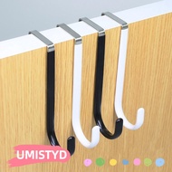 UMISTYDREAMUM9U 2pcs Over The Door Hooks, Metal Heavy Duty Towel Hanging Rack,  Anti-slip Plastic Co