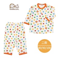 DL Doai Boys Long-Sleeved Suit Japanese Three-Layer Air Cotton (80-90 Size) Baby Children Warm Suit/