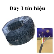 3mm black silver copper signal wire 26 AWG - LinhKien HD