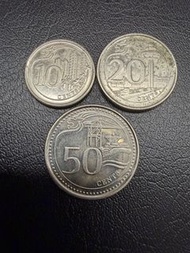 新加坡🇸🇬硬幣 10, 20, 50 分