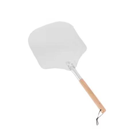 A20F-Square Pizza Peel, Aluminum Pizza Pusher With Wooden Handle, Bread Pusher, The Pizza Base - Piz
