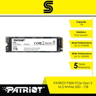 PATRIOT P300 PCle Gen 3 M.2 NVMe SSD - 1TB/512GB