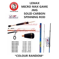 NEW LEMAX MICRO MAX GAME JMG SOLID CARBON SPINNING ROD 1 PIECE SECTION UL
