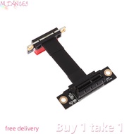 MIZ Cáp Riser PCIe X1 Cáp nối dài góc phải 90 độ Kép Bộ mở rộng ruy băng thẻ Riser PCI EXPRESS 1X