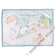 Sumikkogurashi 角落生物 多用途 毛毯 披肩 蓋膝毯 粉藍色 San-X 角落小夥伴 牆角生物 珊瑚絨毯 暖毯 毯子 抓毛毯 毛氈 北極熊 炸豬排 恐龍 企鵝 貓咪 )