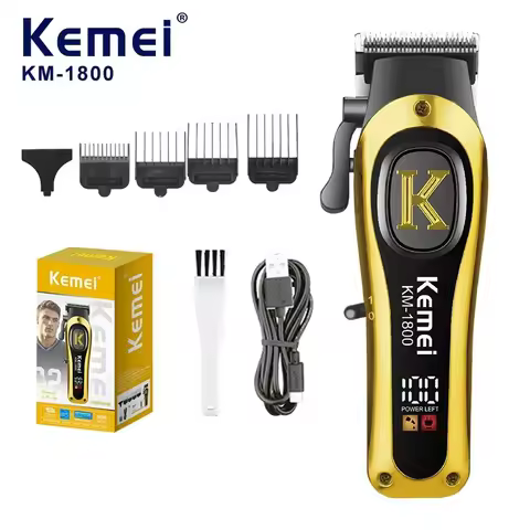 Kemei KM-1800 USB Fast Charging Clippers Barber Machine 1200MA Rechargeable Cordless Hair Trimmer Ke