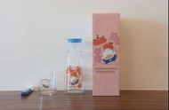 全新 Sanrio AP鴨 Pekkle 玻璃瓶 連 杯 套裝