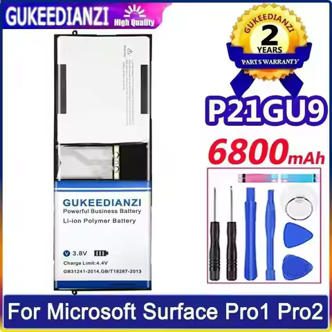 6800mAh Environmentally Friendly Tablet Battery P21GU9 For Microsoft Surface Pro 2 1601 Pro 1 1514 2