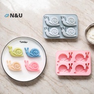 N&U Snail Silicone Mold 4 Cavity 3D Escargot Shape Molds Tray DIY Baking Mould Cake Decorating Tools