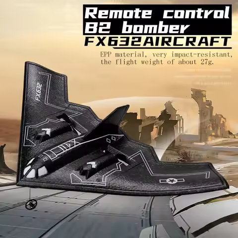 B2 Stealth Bomber RC Plane 2Ch 34cm Wingspan 2.4G Remote Control Airplane Aircraft Drone Toys for Ad