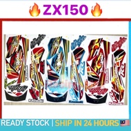 KAWASAKI NINJA 150 RR Stripe Stiker Sticker ZX150 NINJA150 KR150 KRR ZX (2) BODY COVERSET COVER SET KAVERSET KAVER SET