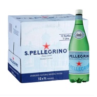 【mfoods-HLT】【San Pellegrino】 Sparkling Natural Mineral Water (Pet), 12's x 1L