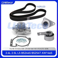 Engine part Timing belt kit & water punm kit Fit 2.4 2.5 L B5244S B5254T For 00-13 2.4L Volvo C30 C7