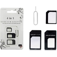 Sim Card Adapter Kits with Nano Sim Adapter and Micro Sim Adapter with Sim Opener Pin Key E5