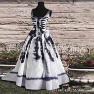 Long Dress Women's Halloween Skull Skirt ebuy