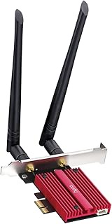 Cudy AX5400 Wireless WiFi 6E PCIe Card for PC, Bluetooth 5.3, AX210 Module Inside, Bluetooth 5.2/5/4