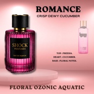 ​Romance SHOCK PERFUMES Blossom Pomegranate Pink Freesia Cucumber Soft Musk EDP | Premium Local Perf