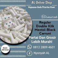 Busa Gabus Filter Reguler Double Klik Mentol-BlackCarrunt 200 gram