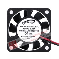 Sofasco D4010V12MBL 12V 0.10 A 4010 4CM/cm Chassis DC Cooling Fan