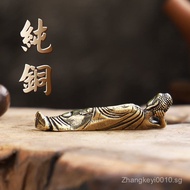 Pure Copper Reclining Buddha Statue Sleeping Buddha Tathagata Buddha Shakyamuni Buddha Worship House
