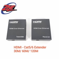 HDMI Extender 30/60/120m HDMI over UTP Cat5e/Cat6 LAN Ethernet cable 1080P with IR Remote Transmitter+Receiver