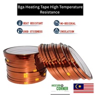 Bga Heating Tape High Temperature Resistance Tape Amber Polyimide Sticker For Phone Pcb Smt Solderin