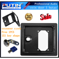 The coin door 1 butas Coin Gate for Videoke Unit (Black) Video machine  Free 1PCS 1X1 key lock