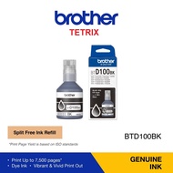 Brother BTD100BK BTD100C BTD100M & BTD100Y Original Refill Ink Cartridge Ink Bottle