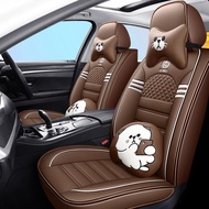 Isuzu DMax PU Leather 5-Seater Car Seat Cover Front + Rear Seat Cover Seat Cushion Kusyen Kereta Waterproof Breathable