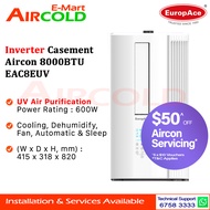 Europace Inverter Casement Aircon 8000BTU EAC8EUV