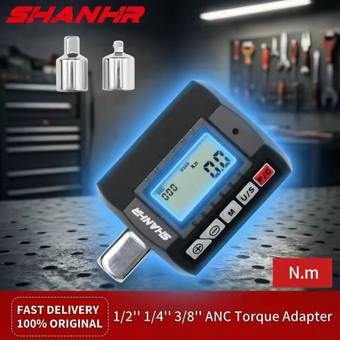 SHANHR 1/2" 3/8''1/4''Digital Torque Wrench Adapter Digital Torque Adapter Portable Torque Wrench Hi